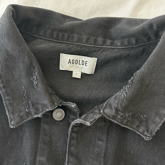 Agolde distressed denim jacket - Picture 3 of 3